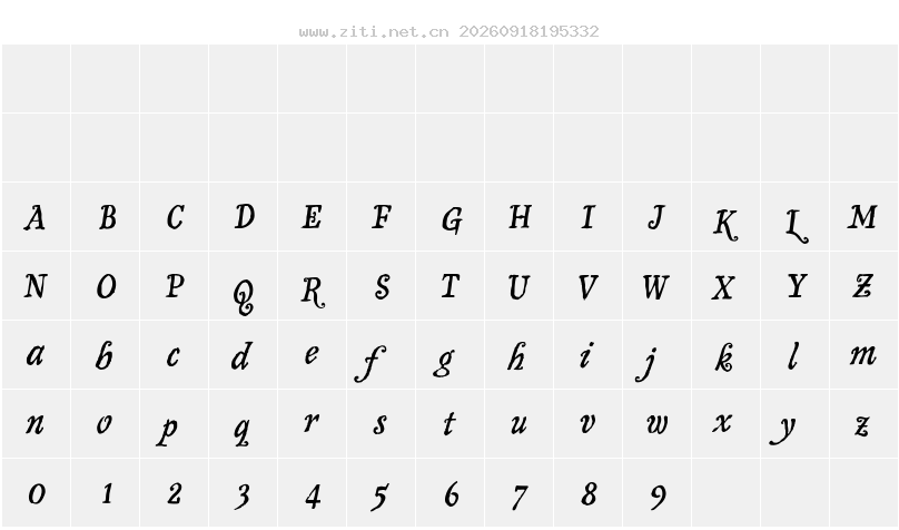字符映射圖