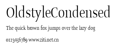 OldstyleCondensed.ttf字體轉換器圖片