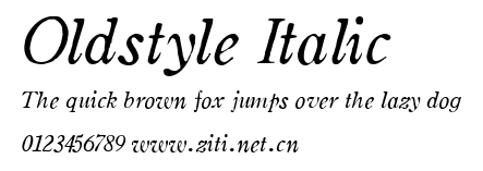 Oldstyle Italic.ttf字體轉換器圖片