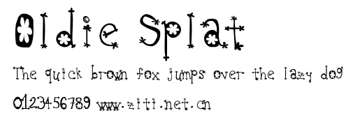 Oldie Splat.ttf字體轉換器圖片