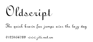 Oldscript.ttf字體轉換器圖片