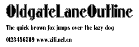 OldgateLaneOutline.ttf字體轉換器圖片