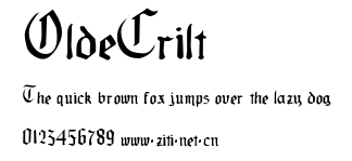 OldeCrilt.otf字體轉換器圖片