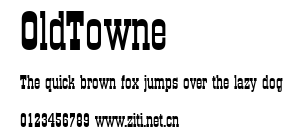 OldTowne.ttf字體轉換器圖片