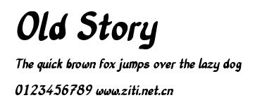 Old Story.ttf字體轉換器圖片
