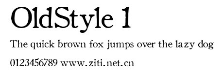 OldStyle 1.ttf字體轉換器圖片