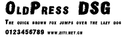 OldPress DSG.ttf字體轉換器圖片