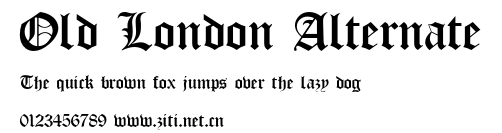 Old London Alternate.otf字體轉換器圖片