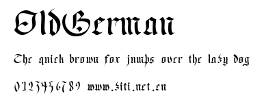 OldGerman.ttf字體轉換器圖片