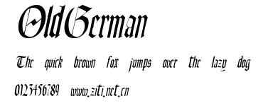 OldGerman.ttf字體轉換器圖片