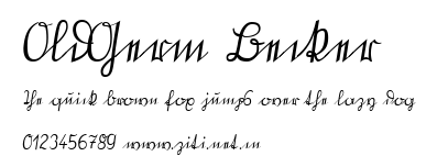 OldGerm Becker.ttf字體轉換器圖片