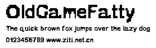 OldGameFatty.ttf字體轉換器圖片