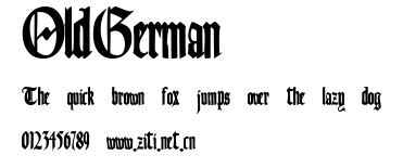OldGerman.ttf字體轉換器圖片