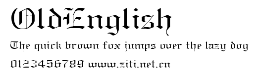 OldEnglish.ttf字體轉換器圖片
