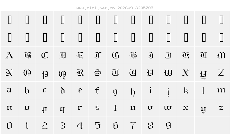字符映射圖