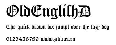 OldEnglishD.ttf字體轉換器圖片