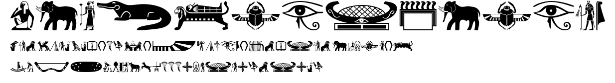OldEgyptGlyphs.ttf字體轉換器圖片