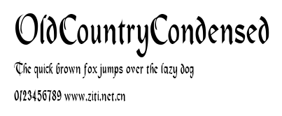 OldCountryCondensed.ttf字體轉換器圖片
