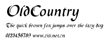 OldCountry.ttf字體轉換器圖片