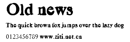 Old news.ttf字體轉換器圖片
