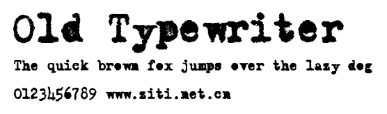 Old Typewriter.ttf字體轉換器圖片