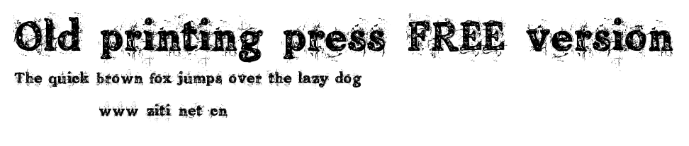 Old printing press_FREE-version.ttf字體轉換器圖片