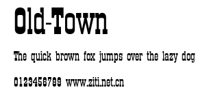 Old-Town.ttf字體轉換器圖片