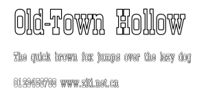 Old-Town Hollow.ttf字體轉換器圖片