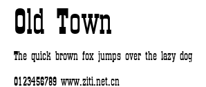 Old Town.ttf字體轉換器圖片