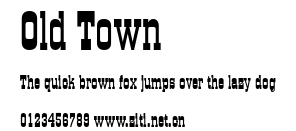 Old Town.ttf字體轉換器圖片
