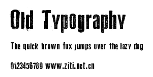 Old Typography.ttf字體轉換器圖片