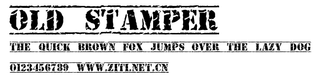 Old Stamper.ttf字體轉換器圖片