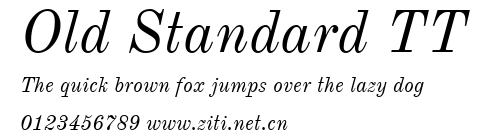 Old Standard TT.ttf字體轉換器圖片