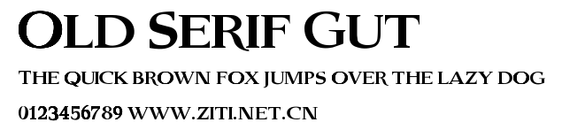 Old Serif Gut.ttf字體轉換器圖片