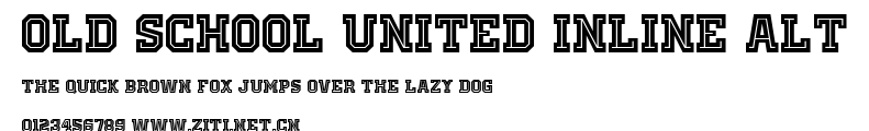 Old School United Inline Alt.ttf字體轉換器圖片