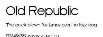 Old Republic.ttf字體轉換器圖片