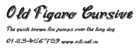 Old Figaro Cursive.ttf字體轉換器圖片