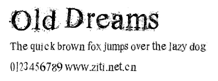 Old Dreams.ttf字體轉換器圖片