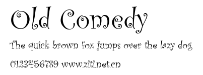 Old Comedy.ttf字體轉換器圖片