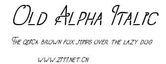 Old Alpha Italic.ttf字體轉換器圖片