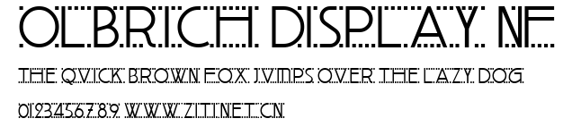 Olbrich Display NF.ttf字體轉換器圖片