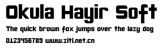 Okula Hayir Soft.ttf字體轉換器圖片