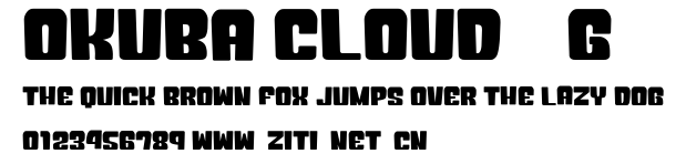 Okuba Cloud__G.ttf字體轉換器圖片