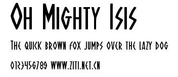 Oh Mighty Isis.ttf