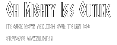 Oh Mighty Isis Outline.ttf