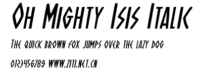 Oh Mighty Isis Italic.ttf