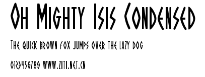 Oh Mighty Isis Condensed.ttf