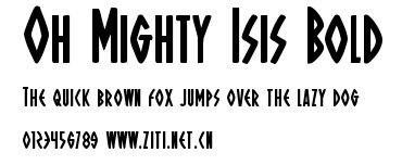 Oh Mighty Isis Bold.ttf