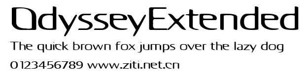 OdysseyExtended.ttf字體轉換器圖片