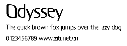 Odyssey.ttf字體轉換器圖片